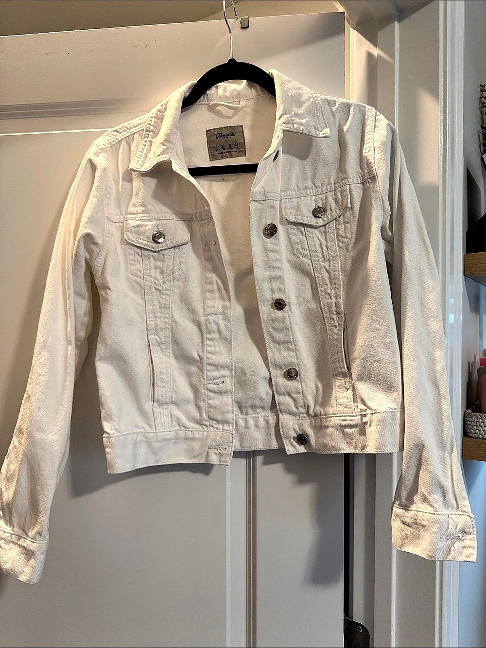 Denim Co. White Denim Jacket Size 0